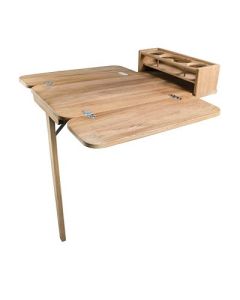 Whitecap Cockpit Table WFolding Leaves 4 Cupholders Teak-small image