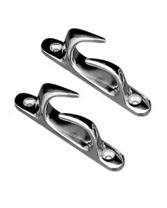 Whitecap Skene Bow Chock 412 Pair Chrome Plated Brass-small image