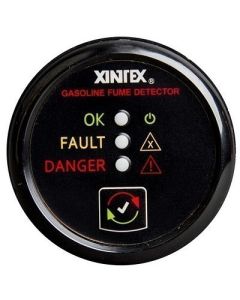 Xintex Gasoline Fume Detector Alarm WPlastic Sensor Black Bezel Display-small image