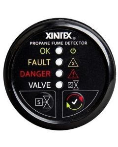 Xintex Propane Fume Detector WPlastic Sensor Solenoid Valve Black Bezel Display-small image