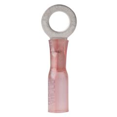 Ancor 22-18g 1/4 100 Pcs Ring Heat Shrink Connector Red-small image