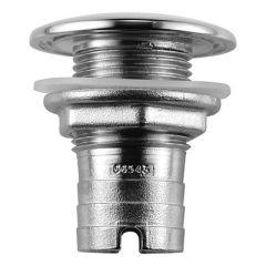 Attwood Stainless Steel ThruHull Short Straight Barbed 118 Inner Diameter-small image