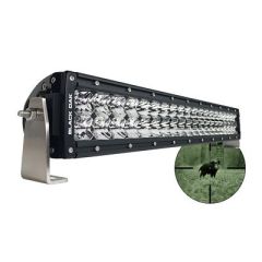 Black Oak Pro Series Double Row Combo Infrared 20 940nm Light Bar Black-small image