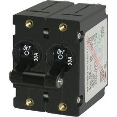 Blue Sea 7237 ASeries Double Pole Toggle 30a Black-small image