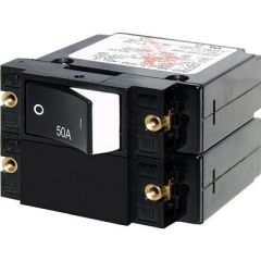 Blue Sea 7577 ASeries Raised Rocker Circuit Breaker Double Pole 50a-small image