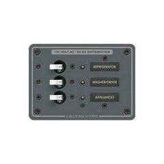 Blue Sea 8058 AC 3 Position Toggle Circuit Breaker Panael (White Switches)-small image