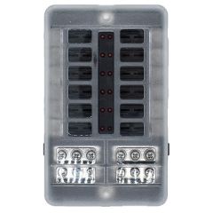 Bluewater 12 Position Fuse Block WLeds-small image