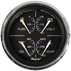Faria Chesapeake Black 4 Multifunction Gauge-small image