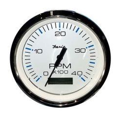 Faria 4 Tachometer WHourmeter 4000 Rpm Diesel Mech Takeoff Var Ratio Alt-small image