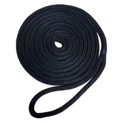 Robline Premium Nylon Double Braid Dock Line 38 X 15 Black-small image