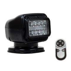 Golight Gt Series Led Hybrid Light Permanent Mount WHardwired Dash Mount Remote 12v Black-small image