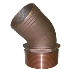 Groco 112 Npt Bronze 45 Degree Pipe To 112 Hose-small image