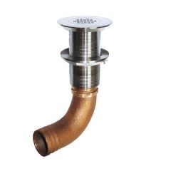 Groco 112 Hose Barb Stainless Straight Deck Drain-small image