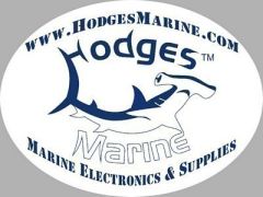 hodges marine logo sticker-small image