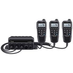 Icom M510bb 21 Black Box Vhf WBlack Command Mic 3 Command Mic Ports-small image