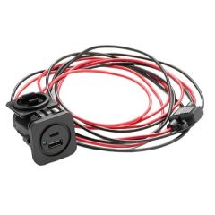 Jl Audio UsbC And UsbA Charging Jack FPanel Mounting XmdUsbcaChg2xPnl-small image