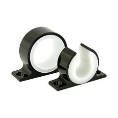 LeeS Single Rod Rack Set Bright Black Finish-small image