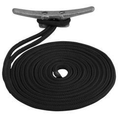 SeaDog Double Braided Nylon Dock Line 12 X 10 Black-small image
