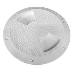 SeaDog QuarterTurn Textured Deck Plate WInternal Collar White 5-small image