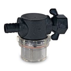 Shurflo By Pentair Swivel Nut Strainer 12 Barb Inlet Clear Bowl-small image