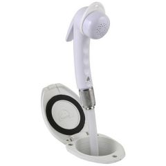 Scandvik Recessed Shower W6 White Hose Euro Trigger Sprayer-small image