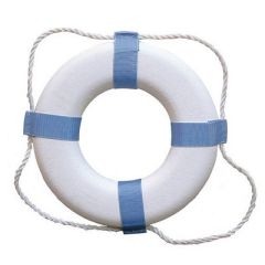 Taylor Made Decorative Ring Buoy 17 WhiteBlue Not Uscg Approved-small image