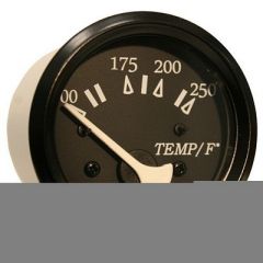 Vdo Allentare Black 250 Degreef Water Temperature Gauge Use WMarine 45029 Ohm Sender 12v Black Bezel-small image