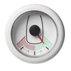 Vdo Marine 2116 52mm Oceanlink Rudder Angle Gauge LeftRight White Dial Bezel-small image