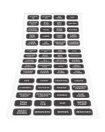 Blue Sea 8214 Black Small Format Label Kit 60 Labels-small image