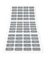 Blue Sea 8217 Grey Small Format Label Kit 60 Labels-small image