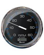 Faria 5 Tachometer WDigital Hourmeter 6000 Rpm Gas Inboard Chesapeake Black WStainless Steel-small image