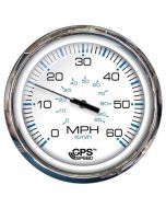 Faria 5 Speedometer 60 Mph Gps Studded Chesapeake White WStainless Steel-small image