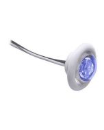 Innovative Lighting Led BulkheadLivewell Light The Shortie Blue Led W White Grommet-small image
