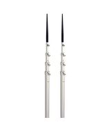 LeeS 165 Bright Silver Black Spike Telescopic Poles FSidewinder-small image