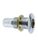 Perko 112 ThruHull Fitting F Hose Chrome Plated Bronze Made In The Usa-small image