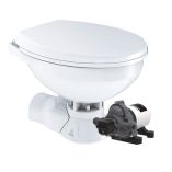 Commodore Quiet Flush Electric Toilet Rear Macerator Raw Water Pump Regular Size-small image