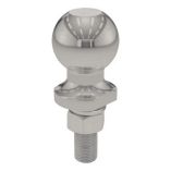 Curt 2 Trailer Ball 34 X 218 Shank 3,500 Lb Stainless Steel-small image