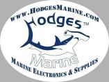 hodges marine logo sticker-small image