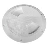 SeaDog QuarterTurn Textured Deck Plate WInternal Collar White 5-small image