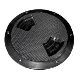 SeaDog QuarterTurn Textured Deck Plate WInternal Collar Black 6-small image