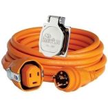 Smartplug 30 Amp 50 Dual Configuration Cordset WTinned Wire 30 Amp Stainless Steel Inlet-small image